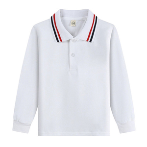 Camiseta de Manga Corta para Niños, Estilo 2026, Color Sólido, Tipo Polo, con Bolsillo y Etiqueta, Cuello de Solapa, para Verano - Product Image 5