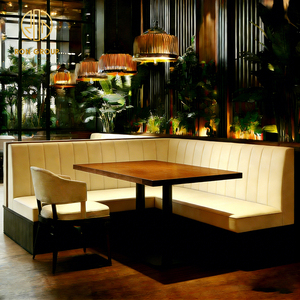 Set di Sedie e Tavoli <span class=keywords><strong>in</strong></span> <span class=keywords><strong>Legno</strong></span> per Caffetteria e Ristorante <span class=keywords><strong>con</strong></span> Divano e Panca - Product Image 6