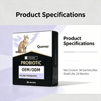 Poudre Probiotique pour Chats en Gros, Compléments Nutritionnels pour Chats, OEM, Vente Directe d'Usine