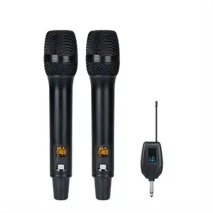 Cokyis Professionele Handheld Microfoon Podium Karaoke Microfoon Draadloos Systeem Uhf Draadloze Microfoon