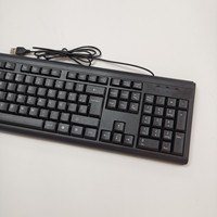 Keyboard kantor ukuran penuh desktop senyap berkabel USB/PS2 Keyboard kantor laris harga promosi