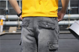 Shorts en jean de haute qualité pour hommes, shorts en denim d'été 2021, pantalons courts pour garçons, jeunes shorts en jean respirants pour hommes - Product Image 6