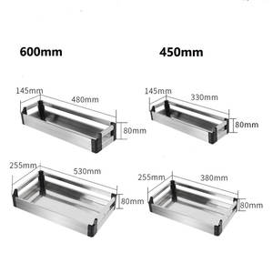 Sacar despensa unidad cesta de alambre de acero estante Rack de almacenamiento de cocina - Product Image 2