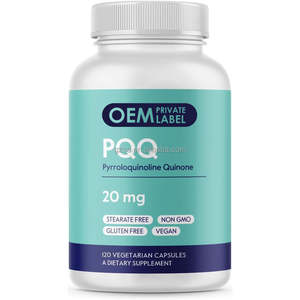 Cápsulas OEM de etiqueta privada 20MG PQQ Suplemento PQQ Células protectoras contra el estrés oxidativo - Product Image 1