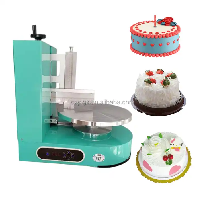 Birthday Cake Decorating Machine Commercial Round Cake Cream