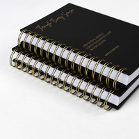 Carnet de notes de réunion d'affaires personnalisé A5 de luxe en cuir PU à spirale avec pochette et service d'impression