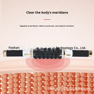 Set Massaggiatore a Rullo FEIKA Golden con Micro-vibrazione a 3 Velocità, Controllo Meccanico per Uso su Tutto il Corpo, Rilassamento Muscolare e Dimagrimento, Certificato CE - Product Image 2