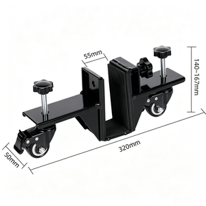 Carro de transporte de puertas ajustable de alta resistencia con ruedas giratorias para instalación de paneles, tableros y láminas de madera - Product Image 1
