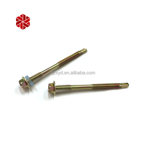 Hộp nhỏ c1022 M12 chủ đề Vàng kẽm khoan đuôi Hex đầu vít với màu đen PVC máy giặt - Product Image 3