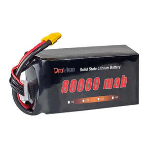 Batterie personnalisée 12S 14S 18S 24S HV Solid State Drone 80000mah 47.4V 71.1V Lipo Batteries Pack pour UAV Drones RC Aircraft - Product Image 1