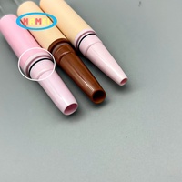 Logo personnalisé Maquillage 2 en 1 Double Tête Lipliner Brillant à Lèvres Tube Conteneur de Maquillage pour les Lèvres de Marque Privée
