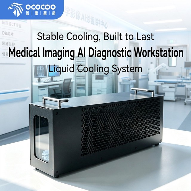 OCOCOO QC01-360 External Integrated Water Cooling Radiator System with Digital Display Pump Reservoir for Medical Manufacturer
