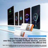 En stock – Câble de données USB-C 6A 5A pour téléphone portable avec conducteur en cuivre pur, charge rapide SuperCharge 66W/100W/120W – Vente en gros