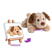 Peluche personnalisée avec design brodé, peluche super douce, doublure en nylon et en maille