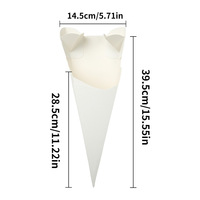Boîte à chips conique jetable épaissie personnalisée, en forme de tasse, en carton, pliable, pour emballage tridimensionnel