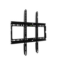 Support mural en acier pour téléviseur à écran plat, noir, robuste et durable, support de montage pour écran LCD, CCTV, accessoires de surveillance vidéo