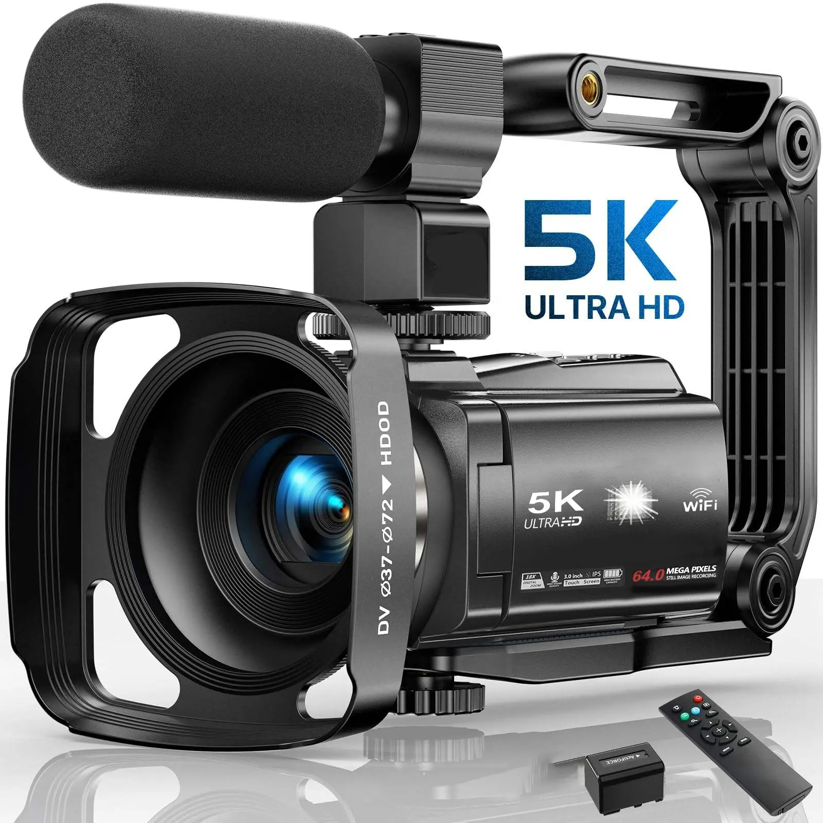 كاميرا تسجيل عالية الدقة احترافية لتسجيل الفيديو بجودة عرض 5k عالية الدقة 3.0 بوصة 48.0 ميجا بكسل كاميرا رقمية ذات عدسة عاكسة رقمية كاميرات فيديو