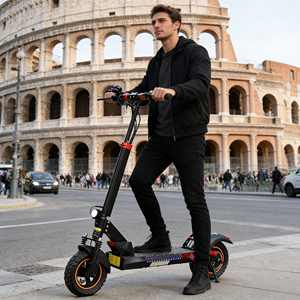 Trottinette électrique pliable pour adultes avec une longue autonomie et une vitesse réglable pour les déplacements urbains - Product Image 1