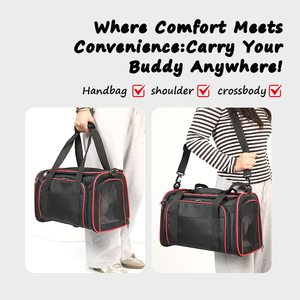 PRODIGY PET03 Portátil Transpirable Aprobado por La Aerolínea Portador de Gatos Bolsa de Mano Ampliable Portador de Viaje para Gatos - Product Image 5