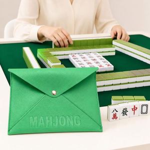 Portable Score Purse Soft Waterproof Faux Leather Card Carry Bag Perfect Mahjong <b>Gift</b> for Men Women - Product Image 2