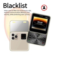 Teléfono Móvil Mini I19 Pro con Botón Deslizante Cuadrado, Pantalla de 2.4 Pulgadas, Doble SIM, 2G GSM, Cámara, Radio FM, Reproductor MP3, Desbloqueado