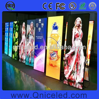 Pantalla de vídeo de alta definición para ventana P2, P2.5, P3, Slim, portátil, pantalla de espejo, cartel de publicidad LED Digital