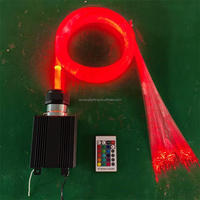 Nouveauté 30W RGBW fibre moteur PMMA 0.75mm câble à fibre 1200 pièces 2 mètres Kits de lumière à fibre pour lustre et arbre d'avatar