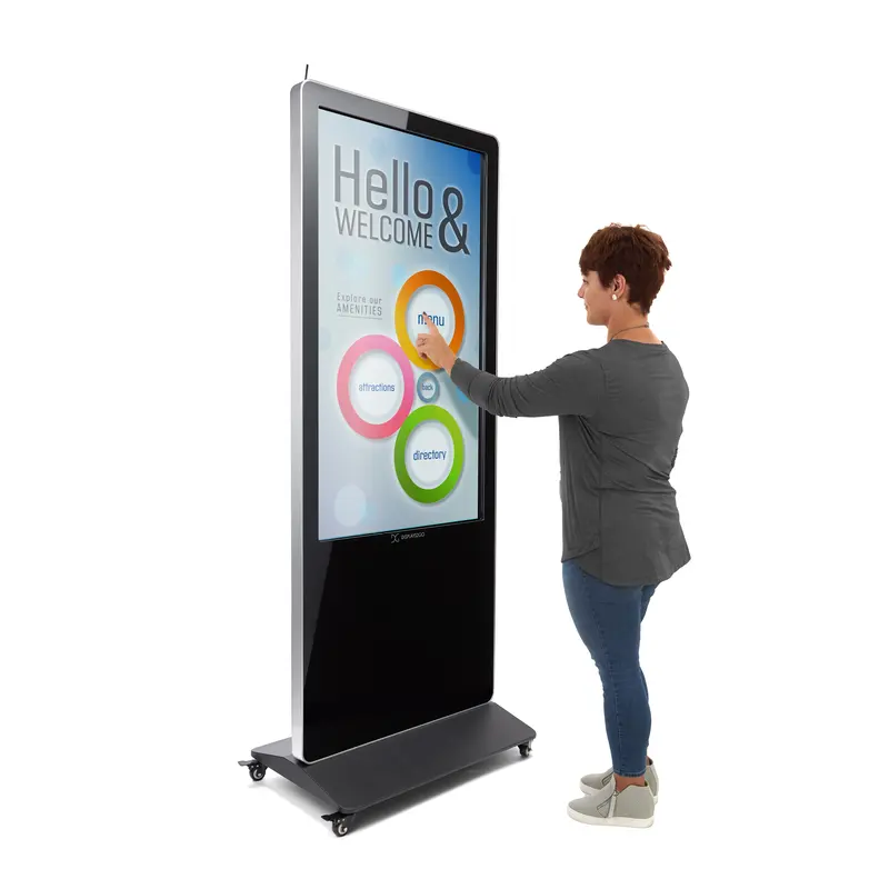 Tela táctil interativa interna do quiosque da exposição do totem do LCD do jogador vídeo do anúncio do Signage do OEM Digital