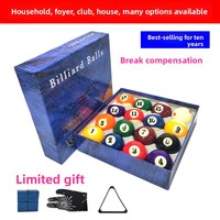Queue de billard américaine Black Eight Crystal, ensemble complet de billes de snooker, seize couleurs, en résine, personnalisable, taille standard grande