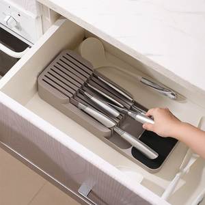 Plateau de rangement en plastique pour couverts, cuillères, fourchettes, design moderne, pour tiroir de cuisine - Product Image 5