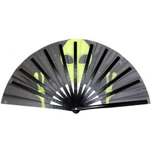 Abanico de Mano Profesional Personalizado con Letras, Diseño Duradero de Plástico, Estilo Romántico, Hecho a Mano, Pluma de Pavo de 11 Pulgadas, Práctico - Product Image 3