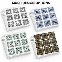 Étiquettes adhésives personnalisées pour la vente au détail, impression couleur, découpe, autocollants mats avec code QR