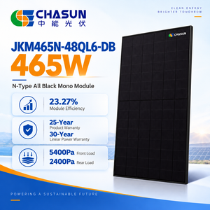 Panneau solaire <span class=keywords><strong>Jinko</strong></span> JKM465N-48QL6-DB 465W N Type TOPCon tout noir double vitrage, rendement élevé en basse lumière, module PV résidentiel - Product Image 2