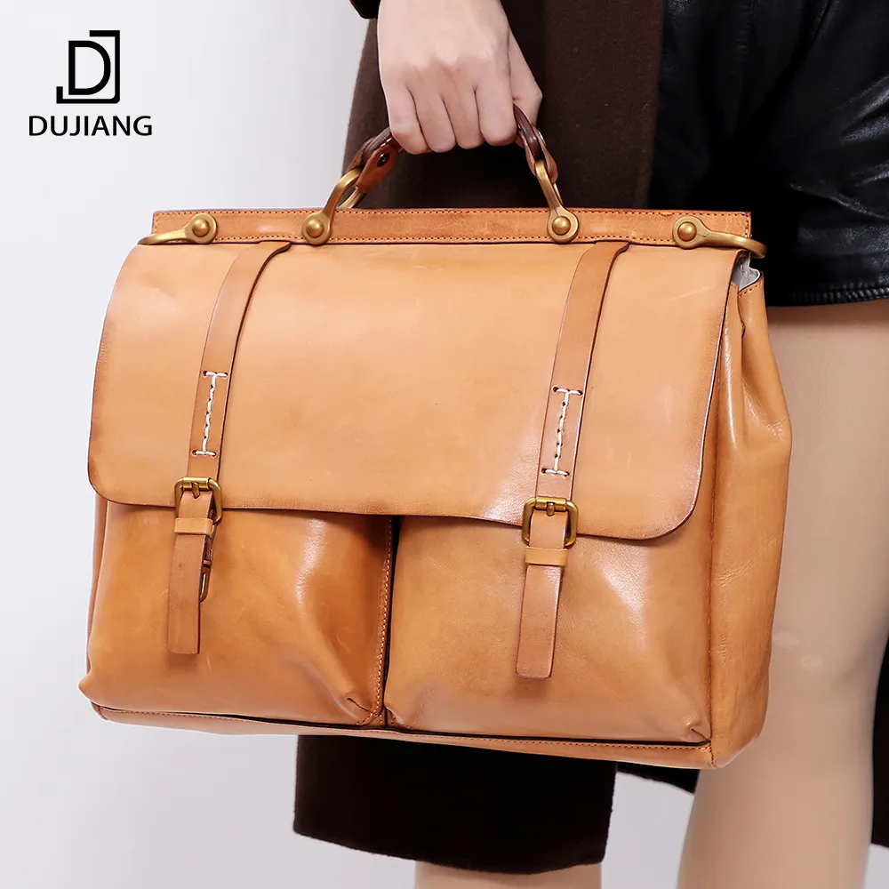 Vintage Custom Shoulder Crossbody Sling Bags Phone Purse And Handbags Office Ladies Genuine Leather Briefcase Bag Women