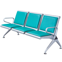 Bancs de salle d'attente pour terminal aéroportuaire et salle d'attente d'hôpital, sièges 3 à 5 places, chaise longue à poutre de liaison pour salon et parc