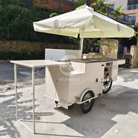 Vélo cargo électrique personnalisable pour la vente de glaces et les entreprises de restauration de rue