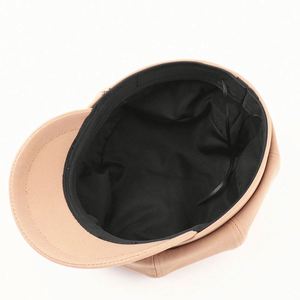 Womens Newsboy <b>Beret</b> Cotton 8 Panels Vintage Cabbie Hat Octagonal Visor Cap for Women Girls Ladies Gift Promotion - Product Image 4