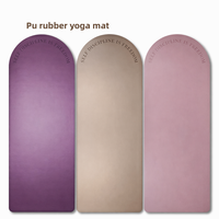 Tapis de yoga Vinique Fitness en caoutchouc naturel PU, semi-circulaire, 5 mm d'épaisseur, antidérapant, écologique, 183x68 cm, tapis de fitness professionnel pour la maison