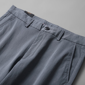 Nuovi <span class=keywords><strong>Pantaloni</strong></span> Casual Autunnali a Vita Media con Chiusura a Zip, Moda Versatile, <span class=keywords><strong>Pantaloni</strong></span> <span class=keywords><strong>Classici</strong></span> di Alta Gamma in Stile Europeo per <span class=keywords><strong>Uomo</strong></span> - Product Image 2