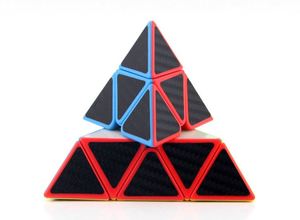 Cubo Pirámide de Velocidad, Cubo Triangular con Adhesivos de Fibra de Carbono, Rompecabezas de Cubo Mágico para Niños, Desarrollo de Inteligencia, EXW - Product Image 5
