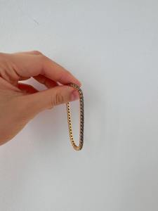 Elegante Pulsera de Cadena Cubana con Moissanita y Piedras VVS en Plata de Ley 925, Joyería Premium para Regalo - Product Image 6