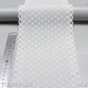 <span class=keywords><strong>Pizzo</strong></span> elastico lavorato a <span class=keywords><strong>maglia</strong></span> <span class=keywords><strong>pizzo</strong></span> 15cm bianco <span class=keywords><strong>maglia</strong></span> nera <span class=keywords><strong>pizzo</strong></span> <span class=keywords><strong>con</strong></span> grafico geometrico elasticizzato tessuto Spandex per biancheria intima - Product Image 6