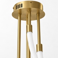 Luminaire suspendu en silicone torsadé moderne et minimaliste, style nordique, pour hall d'entrée, classique, à intensité variable, DIY