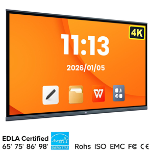 Pizarra Digital 4K UHD Ultra HD <span class=keywords><strong>con</strong></span> Pantalla Táctil, Pizarra de Enseñanza, Televisor Inteligente <span class=keywords><strong>con</strong></span> IA, Pizarra Electrónica para Reuniones de Oficina - Product Image 1