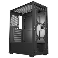 OEM/ODM WANKANG Aluminum Alloy Premium-Quality Mid Tower PC Chassis ATX/M-ATX/ITX Compatible Gaming Rigs Black