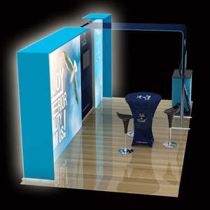 Stands d'exposition d'enseignes orientales Stands d'exposition Lightbox <span class=keywords><strong>Expo</strong></span> affiche des murs rétroéclairés Seg Lightbox Booth Display - Product Image 1