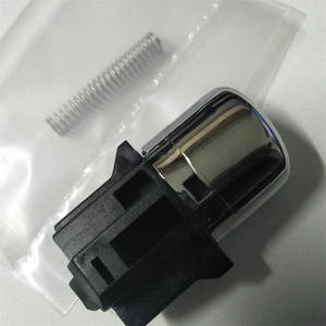 Pommeau de levier de vitesse Honda Accord 54132-SDC-A82, tête noire en alliage d'aluminium, bouton poussoir antirouille avec ressort - Product Image 1