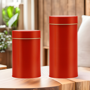 פחיות תה ריקות ממתכת, עגולות ואטומות, קופסאות אריזה למזון, מיכלי פח לתה פרחים וקפה. - Product Image 1