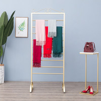 Étagère de rangement pour fleuriste, 10 étagères, présentoir en métal pour sol, pour fleurs fraîches, papier d'emballage, ruban de couleur, étagère murale, écharpe