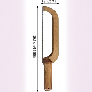 Wooden <b>Bread</b> <b>Knife</b> Stainless Steel Blade Household Slicing <b>Knife</b> For <b>Bread</b> Cutting - Product Image 2